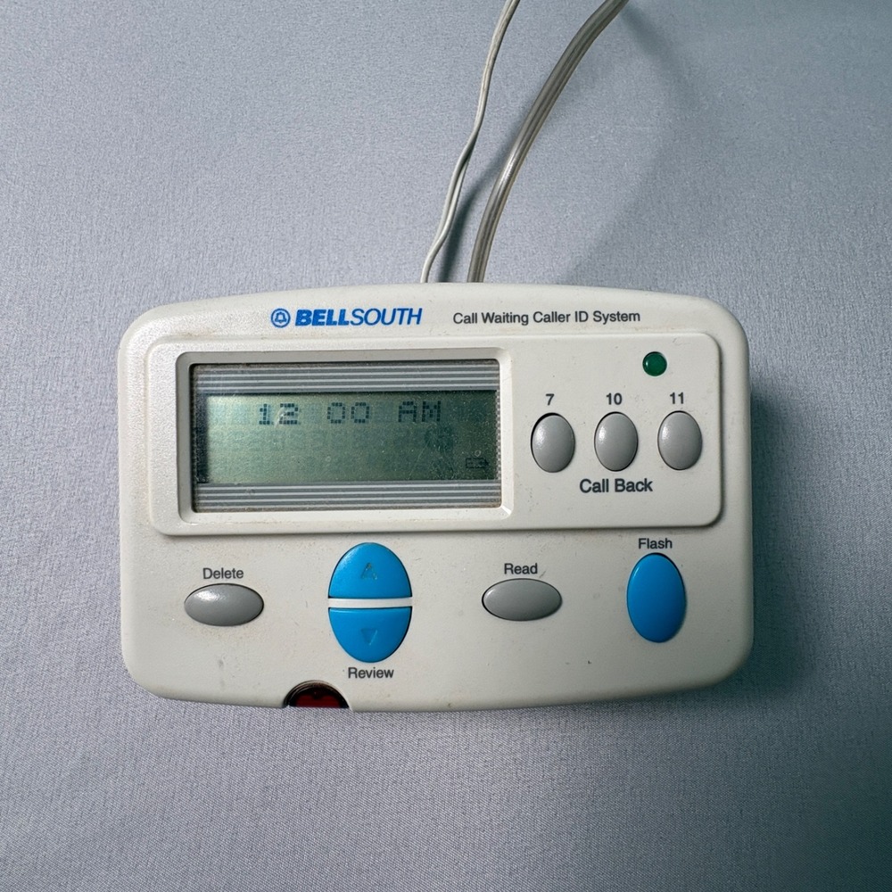 BellSouth CI-33 Call Waiting Caller ID System Vintage Landline Accessory White